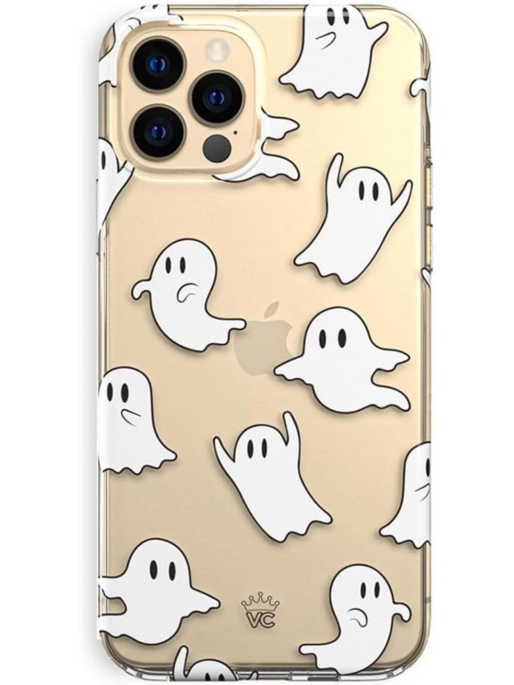 Cute Halloween Ghost iPhone 13 Pro Case - 10ft Drop Tested, Velvet Texture, Fall